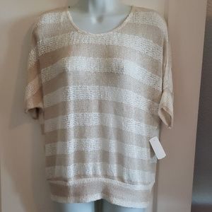 Tan and Cream Sweater